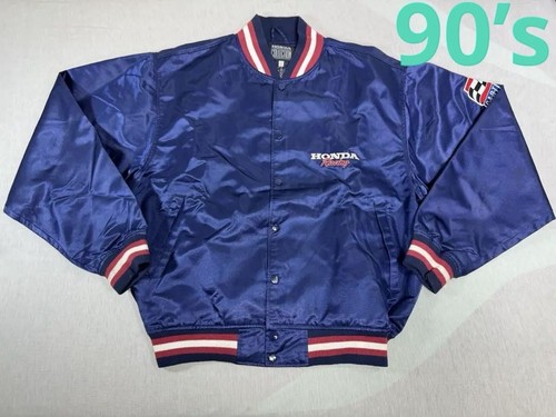 Honda Racing Jacket 90S Vintage L Nylon Blouson - Picture 1 of 12