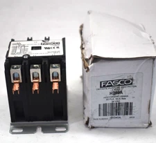 Fasco H340A Definite Purpose Contactor 40 Amp 3 Pole 24 VAC Genuine OEM