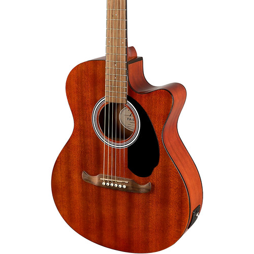 Fender FA-135CE All-Mahogany Concert Acoustic-Electric Guitar Mahogany - Picture 6 of 8
