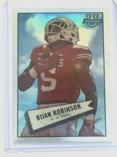 2022 Bowman Chrome University - Bijan Robinson #52BF-18 Texas Longhorns