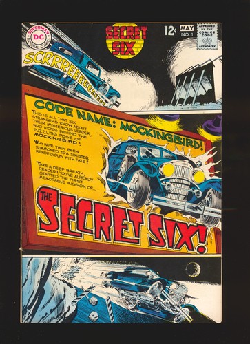 Secret Six # 1 Origin, 1st Mockingbird Fine + Cond centerfold detached at bottom