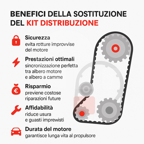 Kit Distribuzione INA Per Fiat Panda Punto Linea Idea Qubo 1.2 1.4 GPL Metano - Imagen 9 de 12