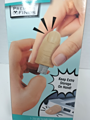 Handy USB Thumb Drive Digital Storage Gag Gift Joke Funny 256 MB White Elephant - Picture 3 of 12