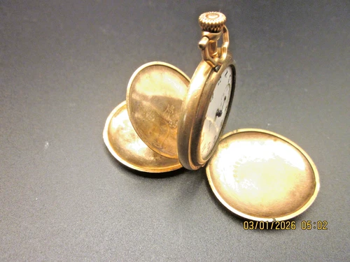 ANTIQUE ELGIN  LADIES POCKET/ PENDENT WATCH GOLD FILLED