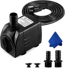 Fountain Pump, 400GPH Submersible , Durable 25W Outdoor Water Pump with Black 