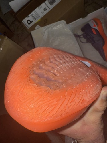 Size 10.5- Nike Gt Cut Amethyst Smoke Bright Mango Worn Once With Og Box - Picture 7 of 11