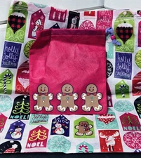 Thirty-One Bags - Timeless Memory Pouches - Hello Holiday - 2 Bags - Christmas 