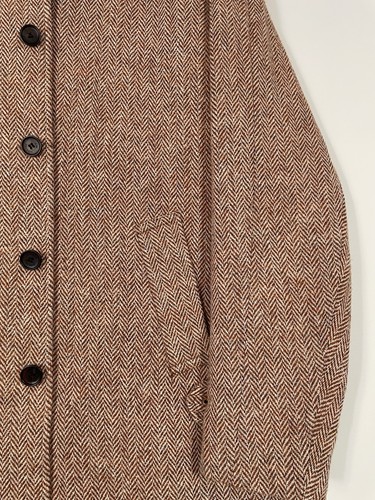 DOUGLAS HAYWARD X HARRIS TWEED Raglan Overcoat | Burnt Orange | 40 | RRP £1600 - Picture 6 of 24
