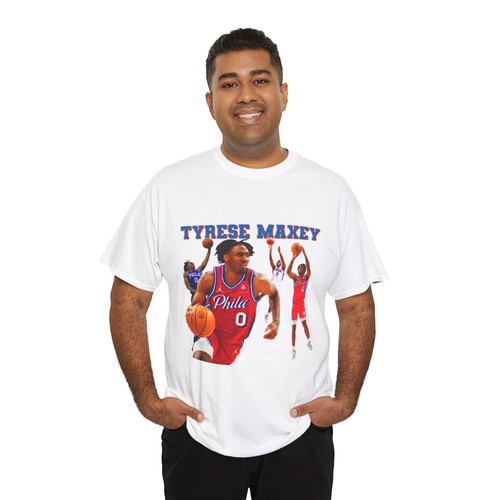 Tyrese Maxey Basketball T-Shirt, Unisex Sportshirt, Fan Gear, Sport […] - Bild 16 von 41