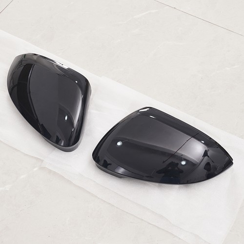 Fits VW Golf 8 MK8 8R R-line GTI W/ Lane Assist Glossy Black Mirror Cover Caps - Picture 11 of 11