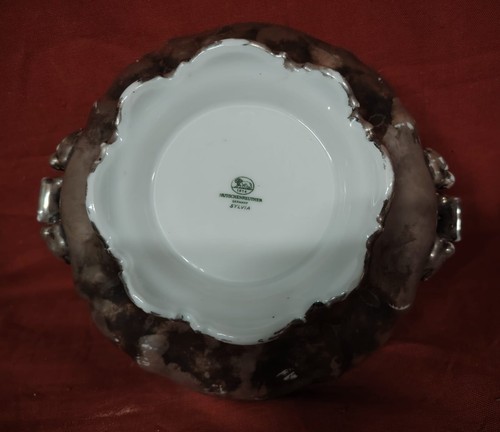 Bellissimo set composto da zuppiera e un piatto in ceramica policroma firmato - Foto 8 di 15