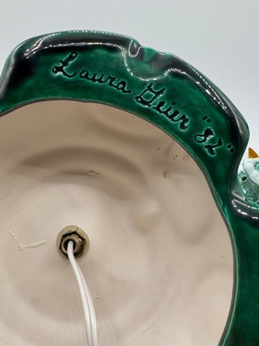 Vintage 1982 Atlantic Form Keramik beflockt Weihnachtsbaum 17" - Bild 11 von 12