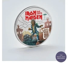 2025 UK Music Legends IRON MAIDEN Brilliant Uncirculated Color Coin £5