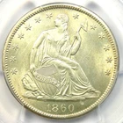 1860-S Seated Liberty Half Dollar 50C - PCGS Uncirculated Detail (MS UNC) - Rare