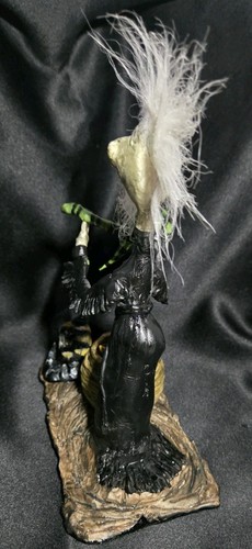 My OOAK Creepy Oddity Art Clay Wicked Evil Undead Snake Charmer w/ King Cobra  - Picture 10 of 11