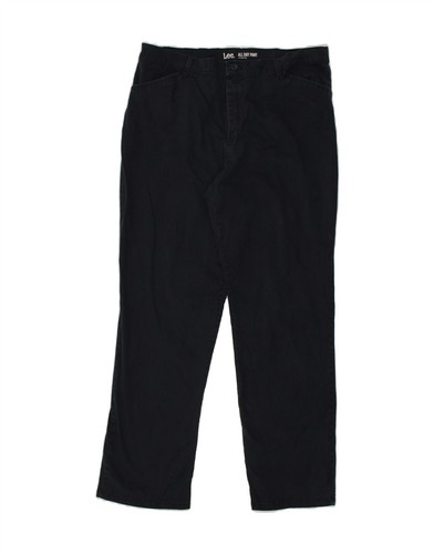 Lee Damen gerade Freizeithose US 16 2XL W36 L30 marineblau Baumwolle BG10