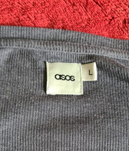 Asos Grey Crew Neck Jumper Size Large - Picture 6 of 6