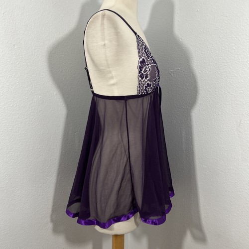 Avid Love Slip Dress Womens Small Lingerie Lace Fairy Romantic Babydoll Y2K Set - Picture 4 of 8