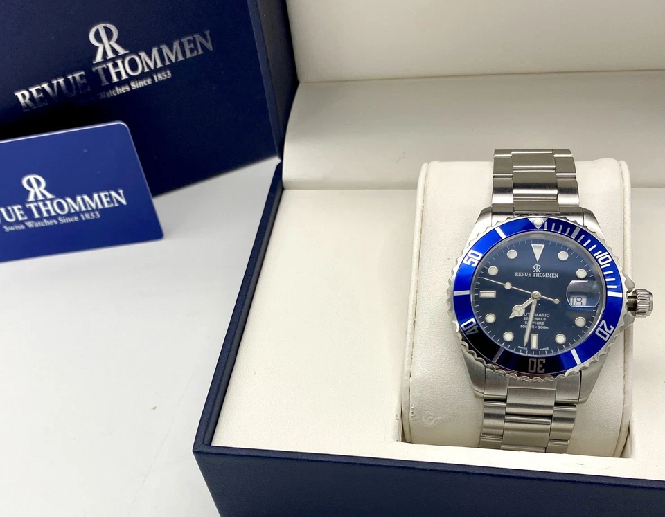 Revue Thommen Swiss Men's Diver Stainless Steel Automatic Watch sapphire 300m - Image 2 of 4