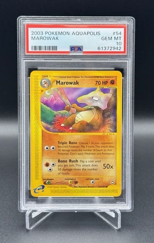 2003 Pokemon Aquapolis Marowak #54 PSA 10 GEM MINT Pop 24 Uncommon