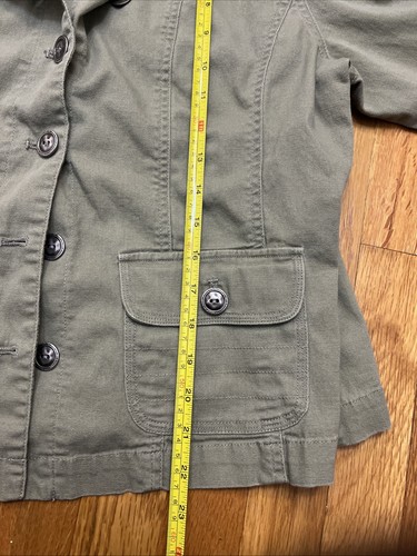 Chico's Design Blazer Size 2 Jacket Vtg Pockets GreenCareer Office Large - Bild 8 von 9