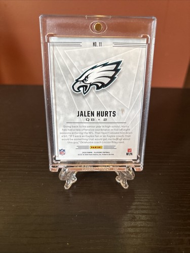 Jalen Hurts 2020 Illusions Yellow Rookie #11 - Picture 2 of 2