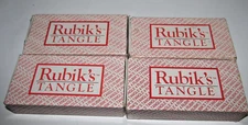 Vintage 1990 Matchbox Rubik's Tangle Puzzle (LOT of Four--1, 2, 3, & 4)  (B6)