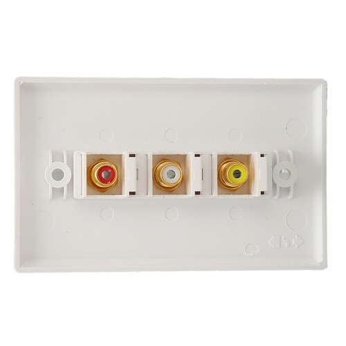 3 Cinch-Wandplatte Vergoldet 1080P Korrosionsbeständig Mehrzweck-Cinch- DON - Afbeelding 15 van 24