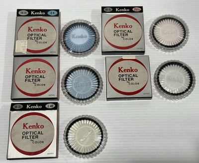 Vintage Lot Of 5 Kenko 58mm Camera Lens Filters Japan Skylight L40 C2 C4 P.X #1