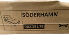 Ikea SODERHAMN COVER SLIPCOVER FOR Chaise samsta dark gray 902.351.79-NEW