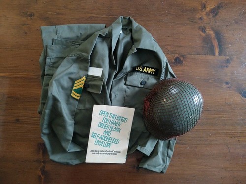 PLA-MASTER ARMY SARGENT FATIGUE UNUSED AND GREAT CONDITION....LARGE .. rare - Picture 3 of 17