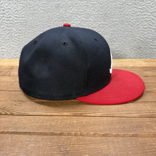 Atlanta Braves Hat Adult 7 1/2 Blue New Era 59Fifty Fitted On Field Cap Baseball - Picture 5 of 10