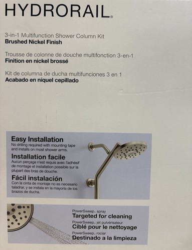 KOHLER HYDRORAIL 3-IN-1 MULTIFUNCTION SHOWER SYSTEM R38001-G-BN BRUSHED NICKEL - Picture 9 of 10