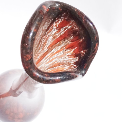 Vase de Murano en verre soufflé Soliflore avec inclusions - Picture 4 of 16