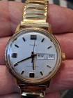 Vintage 1970s Timex Marlin  35mm 1 Mechanical Wind Watch Runs mens