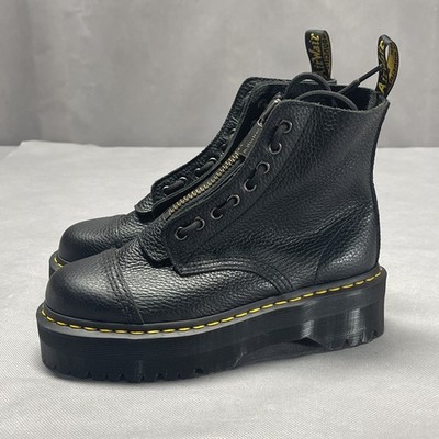 Dr. Martens Sinclair Women's Milled Nappa Leather Boots Black Size 8
