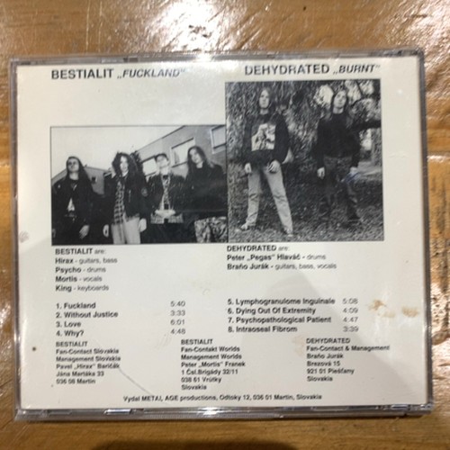 Bestialit Fuckland/Dehydrated Burnt CD Metal Age Productions 1994 - Picture 3 of 13