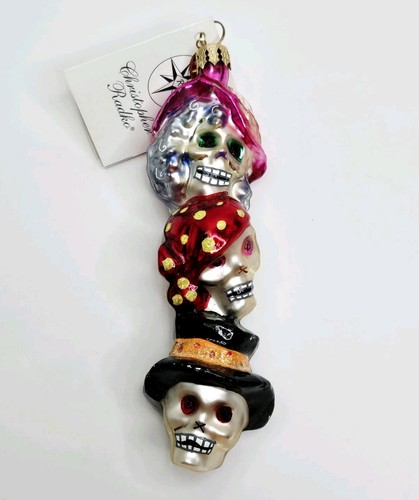 Vintage Christopher Radko Halloween Ornament Skelette "Halloween Headline" - Bild 3 von 17