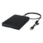 Portable Double USB and USB C External 3.5" Floppy Disk Drive