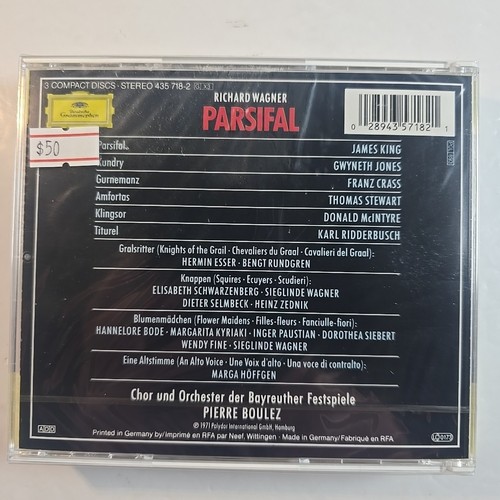 Wagner: Parsifal, Pierre Boulez (Deutsche Grammophon) 3CD New/Sealed - Picture 2 of 2