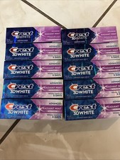 LOT OF 10 Crest 3D White Advanced Radiant Mint Toothpaste, 2.4 oz ea. C1 1.08 per gallon