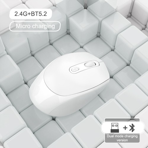 1PCLaptop Mouse Universal Wireless Bluetooth Mouse Rechargeable Dual Mode Silent - Afbeelding 24 van 27