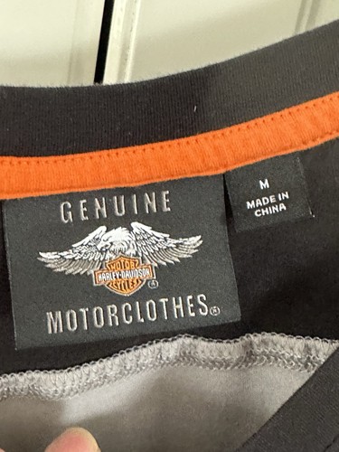 Damen T-Shirt Tee Shirt Freizeit Oberteil Biker Harley Davidson Motorrad Größe M - Bild 3 von 5