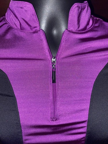 JAMIE SADOCK Women’s Purple & Black Golf Top 1/4 Zip Size Small - Picture 3 of 6