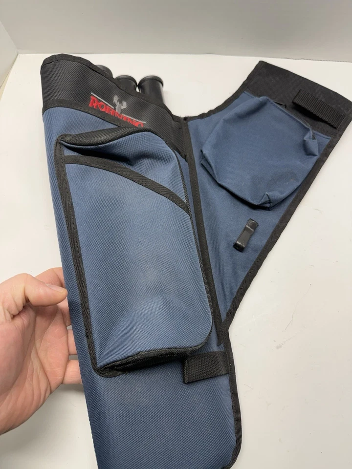 BOHNING Tiro con Arco Azul Marino 4 Tubos Objetivo Cinturón/Aljaba de Cadera Mano Izquierda Foto 3 de 4