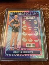 Dakota Ditcheva 2025 Panini Contenders PFL Silver Winning Ticket 67/99