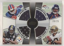2010 Prime 4th Quarter Combo Relics Gold /25 CJ Spiller Jonathan Dwyer Rookie RC