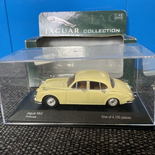 LLEDO VANGUARDS - JAGUAR MK2 - PRIMROSE - 1:43 SCALE MODEL CAR VA08402