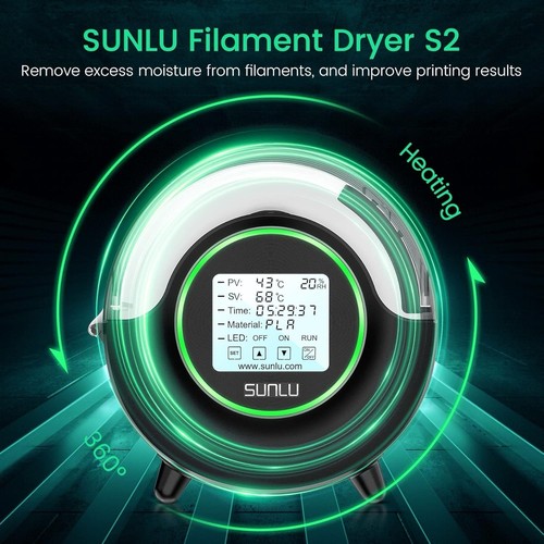 SUNLU New Version Dryer Box S2 With Fan,360° Heating Around,Filament Holder - Picture 2 of 6