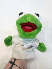 Vintage 1988 Dakin Kermit the frog hand puppet Jim Henson 13" Used